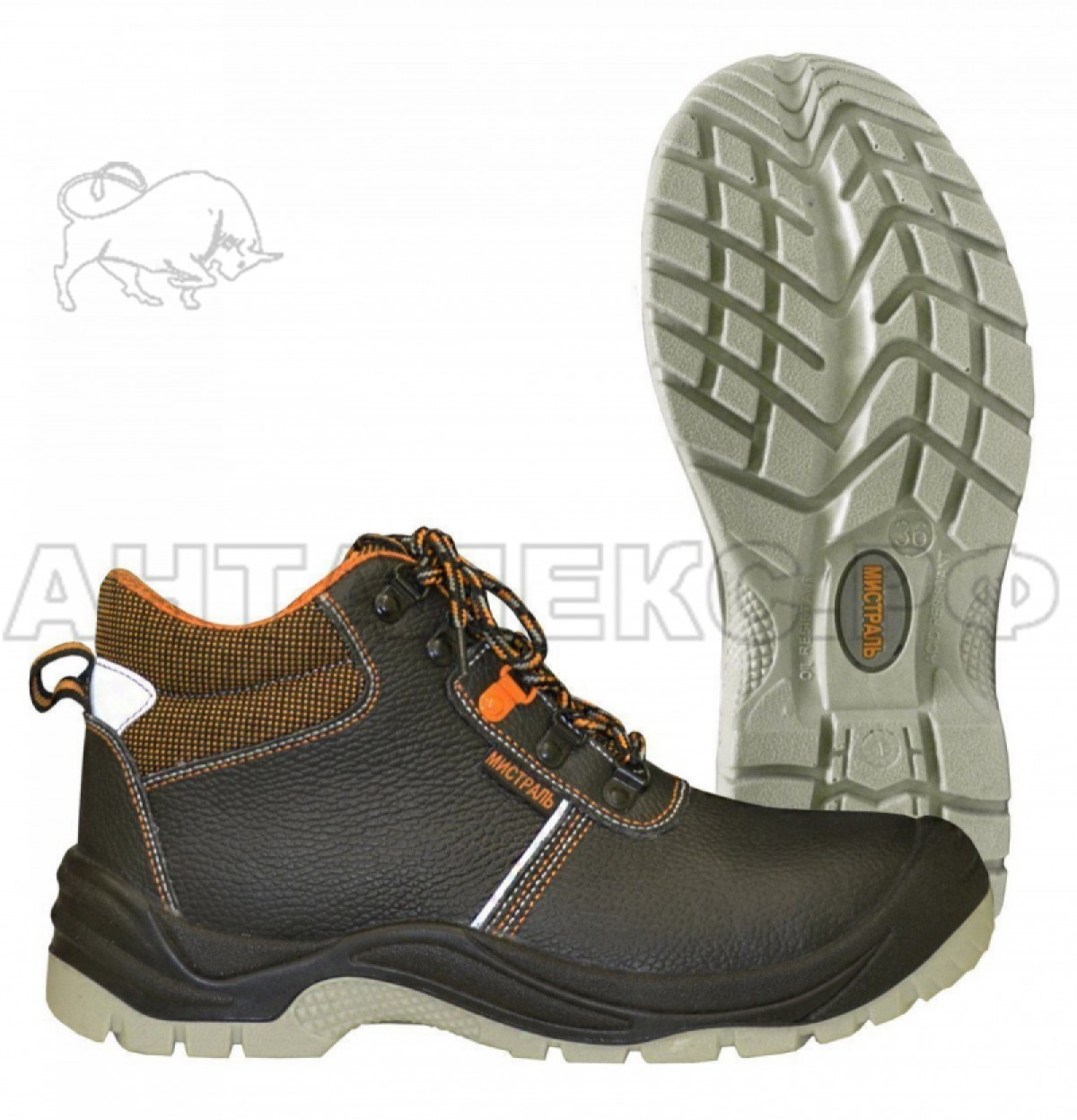 Купить кожаные ботинки Мистраль ULTRA SJ6055 оптом и в розницу по низкойцене